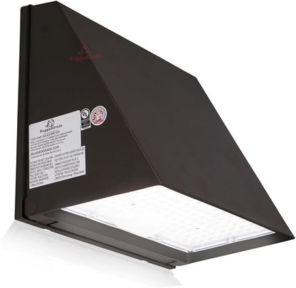 RuggedGrade 80W - Tucana III TunableTech Series - LED Wall Pack Light with Photocell - 11,200 Lumens - Color Selectable 3000K/4000K/5000K - Outdoor LED Light - DLC 5.1 Premium