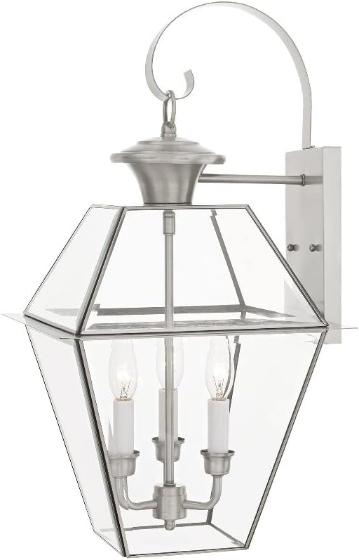 Livex Lighting 2381-07 Westover 3-Light Outdoor Wall Lantern, Bronze