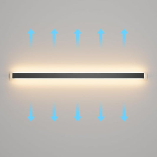 Aipsun 2 Packs Porch Wall Lights 71 inch Long Strip Modern Outdoor Wall Light Fixture, 50W Black Wall Mount Lighting Sconce Exterior Lights Wall Sconce 3000K for House Living Room Corridor
