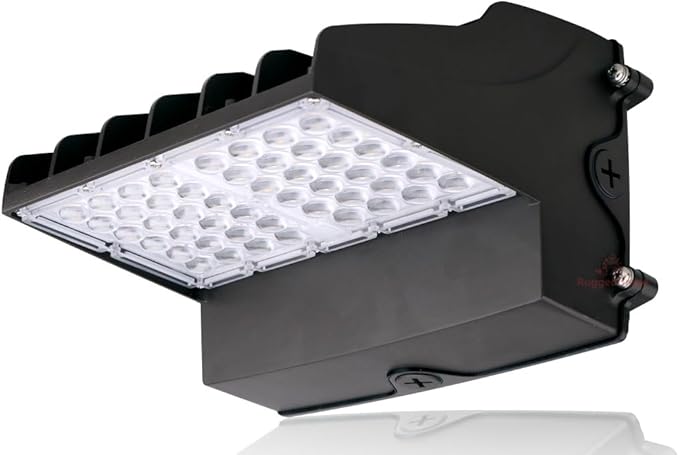 RuggedGrade 60W - Norani Series - Full Cutoff LED Wall Light - Wattage Selectable - 8,500 Lumens - Color Selectable 3000K/4000K/5000K - Outdoor LED Light - DLC 5.1 Premium