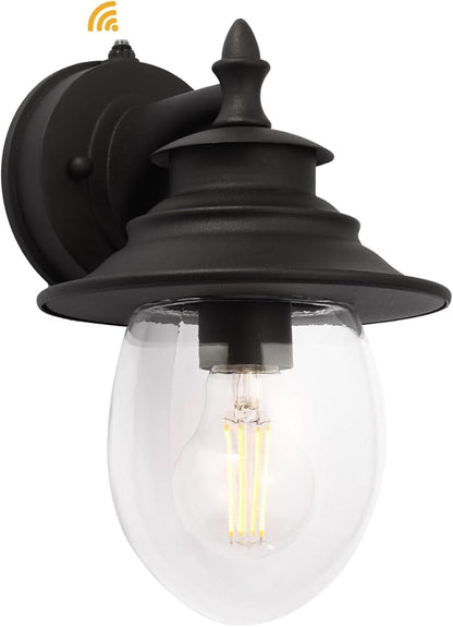 Kalium Outdoor Porch Light Fixtures, Upgrade Dusk to Dawn Sconce Lighting Exterior Wall Sconce Decor for Front Door House