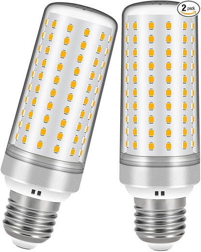 E26 LED Bulbs, 30W LED Light Bulbs Equivalent 250W, 3000K Sunset Color Warm Light, Not Dimmable,AC 110-220V, E26 Light Bulbs (2 Pack)