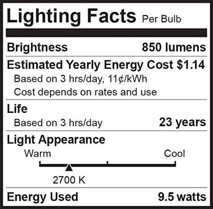 Bioluz LED 4 Pack BR30 LED Bulbs Indoor Flood Lights 90+ CRI 75W Equivalent uses 9.5W 2700K Warm White 850 Lumens E26 Base Dimmable Instant On Interior Home Décor UL Listed FCC RoAS Title 20 Certified