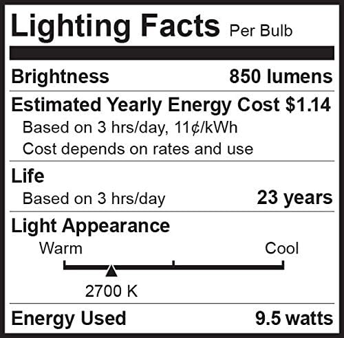 Bioluz LED 20 Pack BR30 LED Bulbs, Indoor Flood Lights 90+ CRI 75W Equivalent uses 9.5W 2700K Warm White 850 Lumens, E26 Base Dimmable Instant On Interior Home UL Listed FCC RoAS Title 20 Certified