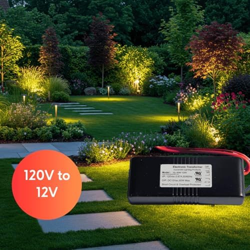 Ironsmith Lighting Products 80 Watt Dimmable Halogen Lamp Transformer - 120V Input, 12V Output, Halogen, Xenon, Krypton Type Light Bulbs Support - Short Circuit Protected with Auto Restart