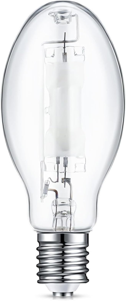 1 Pc 175 Watt Lighting Metal Halide Lamp MH400/U/MOG 36000 Lumen 4000K Outdoor Light Bulb 12, 000 Hour Span Life Mogul Base (E39) ED28 High Intensity Discharge Metal Halide Bulb