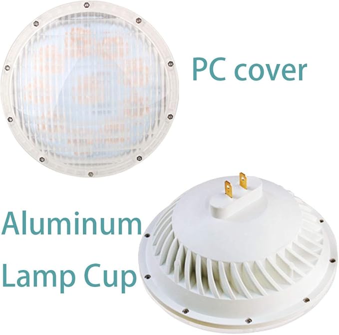 BAOMING PAR56 WFL LED Bulb Neutral White (4000~4500K) Replace Standard PAR56 300 Watt Halogen Light 28W 120°Deg AC/120V Base Type: GX16D