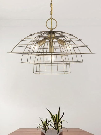 Livex Lighting 4 Lt Brushed Nickel Chandelier