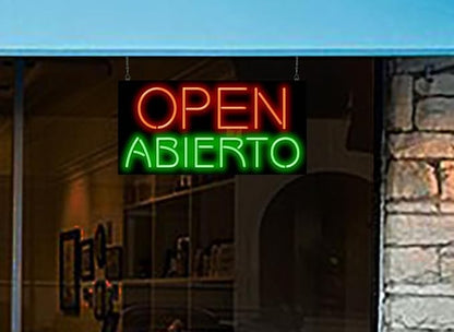 Abierto Open Neon Sign