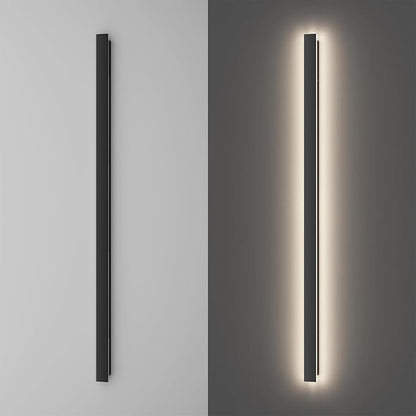 56.3inch Long Outdoor LED Wall Light 4000K Natural Light 45W Black Porch Light Acrylic Waterproof IP65 Exterior Wall Light Fixture for House Patio Porch Courtyard