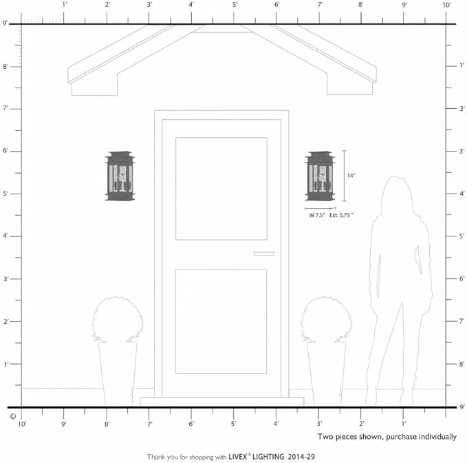 Livex Lighting 2014-07 Princeton Outdoor Wall Lantern