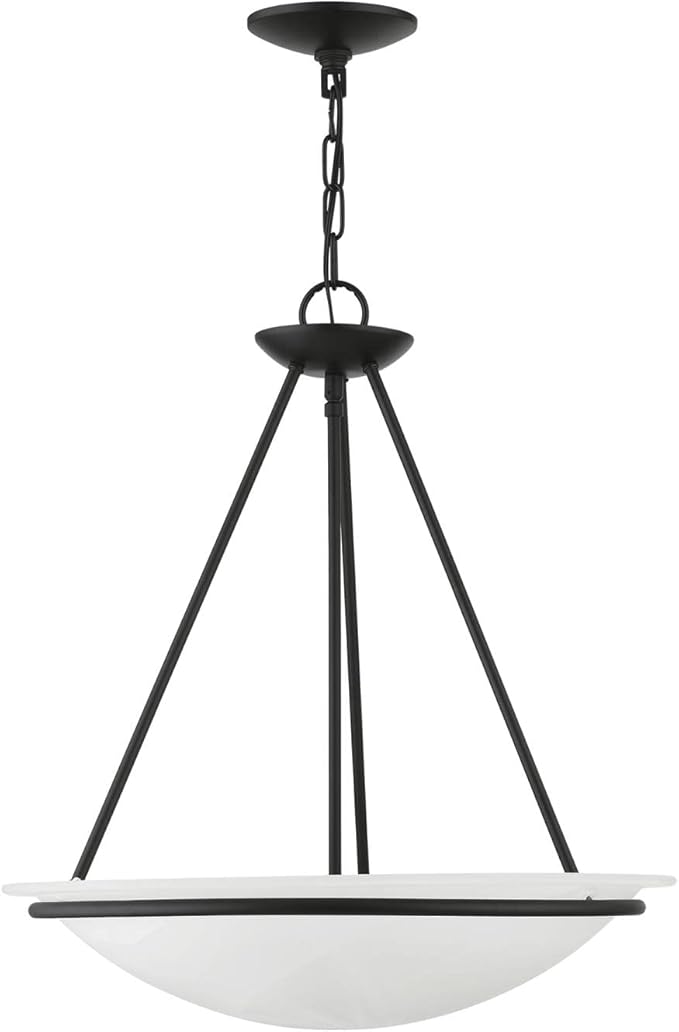 Livex Lighting 4826-04 Newburgh 3-Light Pendant, Black