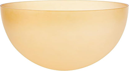 Bowl Glass Lamp Shade Replacement, 1-5/8 inch Fitter, 11.8" Diameter, 6.1" Height, Frosted Amber Globe Cover for Kitchen Island Pendant Light