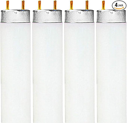 LUXRITE F32T8/835 – 32W 48 Inch T8 Fluorescent Tube Light Bulb, 3500K Natural White, 2800 Lumens, 1-Inch Diameter (Not T12), G13 Bi-Pin Base, 4-Pack