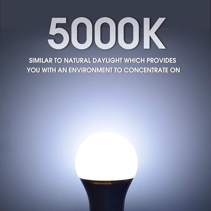 ENERGETIC SMARTER LIGHTING 150 Watt LED Light Bulb, Super Bright A21 Daylight 5000K, Non-Dimmable, 2300lm, High Lumen Light Bulbs, UL Listed, 6-Pack