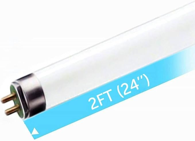 Circle (6 Pack F17T8/865 17W 24 Inch T8 Fluorescent Tube Light Bulb, 6500K Daylight White, Medium Bi-Pin (G13) Base, 17 Watt T8 Light Bulbs