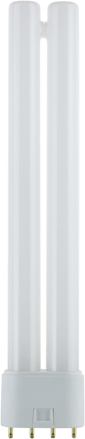 Sunlite FT18DL/830 Compact Fluorescent Plug-in Tube Light, 18 Watts 120 Volts, 10000 Rated Hours, 2G11 4-Pin Base, 1200 Luments, Twin Tube, 3000K Warm White, 1 Pack