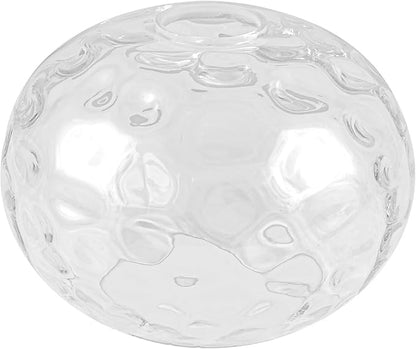 7" Glass Shade Replacement for E26 Pendant Lights, Clear Transparent Globe Lampshade for Desk Table Floor Lamp, Pendant, Wall Sconce, Dia 7", Height 5", Fitter 1.65"