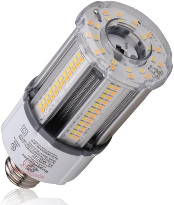 RuggedGrade Aries III CS Series 18W LED Corn Bulb | 2,430 Lumens | 3000K/4000K/5000K Color Selectable | E26 Base | Dimmable with 4KV Surge Protection | DLC 5.1 Premium