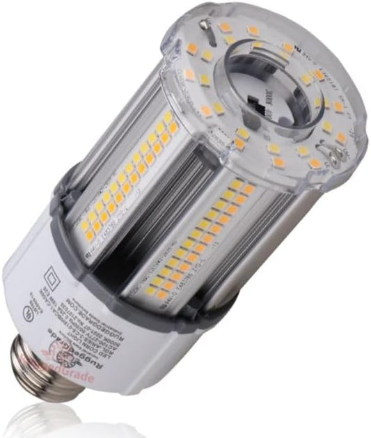 RuggedGrade Aries III CS Series 18W LED Corn Bulb | 2,430 Lumens | 3000K/4000K/5000K Color Selectable | E26 Base | Dimmable with 4KV Surge Protection | DLC 5.1 Premium