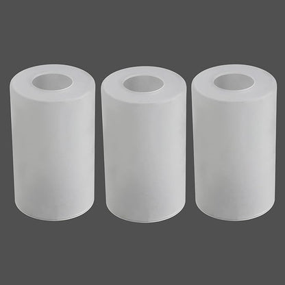 3 Pack Frosted Glass Shade, Cylinder Light Fixture Replacement Globe or Cover with 1-5/8-Inch Fitter for Chandelier Wall Sconce Pendant Light, G0073