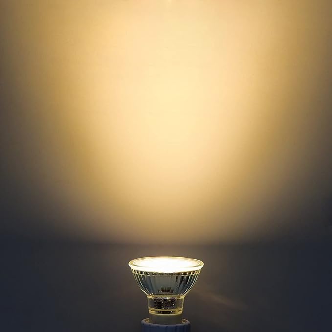 Halogen 25W 120V NP5 Candle Warmer Bulb, GU10 Halogen 120V 25W MR16 Glass Cover Bulb, Replacement for Wax Burner, Tart Burner, Fragrance Melt, MR16 JDR Dimmable, 2700K Warm White (Pack of 4)