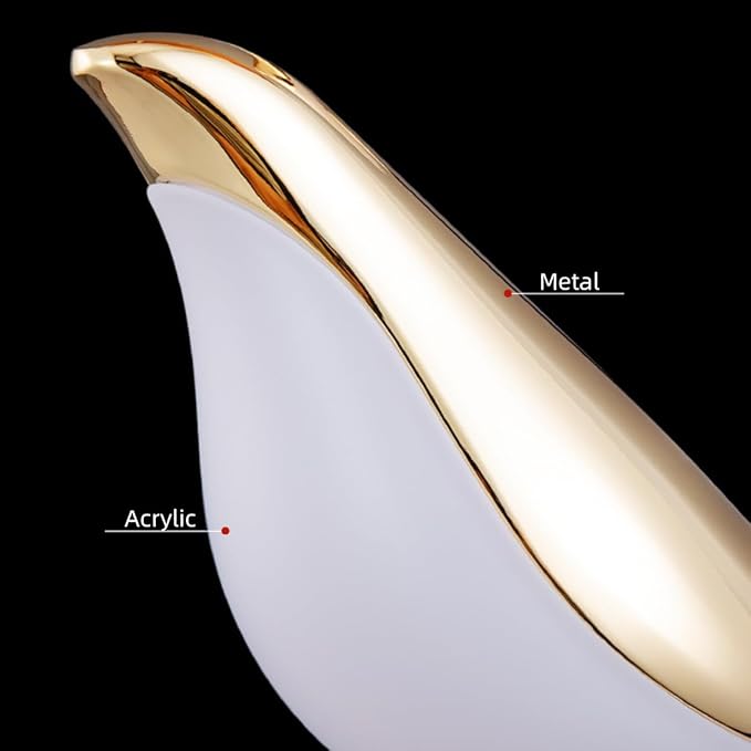 Modern Black and Gold Floor Lamp Unique Lamps Creative Bird Standing Floor Lamp Tall Metal Standing Light 3 Vivid Birds Shade Art Deco Floor Lamps for Living Room Bedroom - White Light