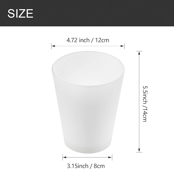 Fixture Replacement Frosted Glass Shade, E26 Base with 1-5/8" Fitter, 3-pack Cone Replacement White Shades for Pendant Light, Wall Sconce, Vanity Light, Table Lamp