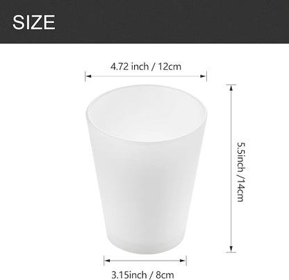 Fixture Replacement Frosted Glass Shade, E26 Base with 1-5/8" Fitter, 3-pack Cone Replacement White Shades for Pendant Light, Wall Sconce, Vanity Light, Table Lamp
