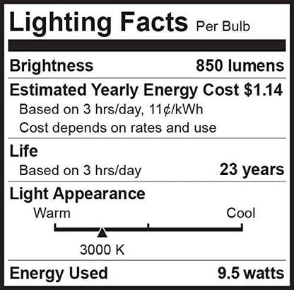 Bioluz LED 8 Pack BR30 LED Bulbs Indoor Flood Lights 90+ CRI 75W Equivalent uses 9.5W 3000K Soft White 850 Lumens E26 Base Dimmable Instant On Interior Home Décor UL Listed FCC RoAS Title 20 Certified