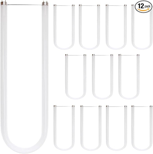 Diodesy- U-Bend T8 Fluorescent Tube Light Bulb 32W 3000 Lumens 6500K Daylight G13 Miniature Bi-Pin Base Rohs Compliant Pack of 12- U Shaped Linear Replacement Lamp