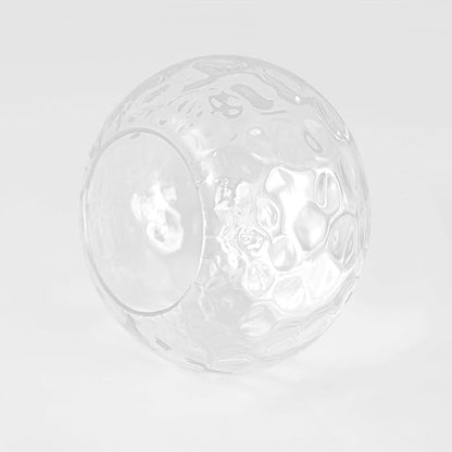 7" Glass Shade Replacement for E26 Pendant Lights, Clear Transparent Globe Lampshade for Desk Table Floor Lamp, Pendant, Wall Sconce, Dia 7", Height 5", Fitter 1.65"