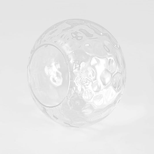 7" Glass Shade Replacement for E26 Pendant Lights, Clear Transparent Globe Lampshade for Desk Table Floor Lamp, Pendant, Wall Sconce, Dia 7", Height 5", Fitter 1.65"