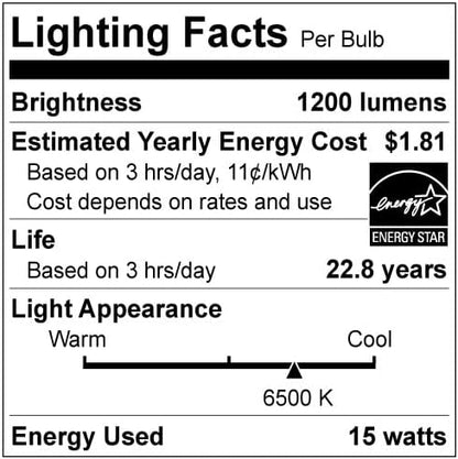 Sunlite 40332 LED PAR38 Long Neck Spotlight Bulb, 15W (100W Halogen EQ), 1350 Lm, 40° Flood Beam, Medium E26 Base, 90 CRI, Waterproof, Dimmable, T20/T24/CEC & ETL Listed, 4000K Cool White, 6 Count