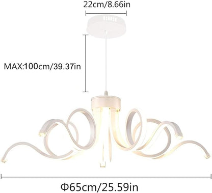 Indoor Light Led Modern Lighting Novelty Lustre Lamp - Multi-Headed Dimming for Bedroom, Living Room