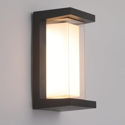 24W Outdoor Wall Lights Exterior/Interior LED 3-Color Adjustable 2100LM Sconces Lights IP65 Waterproof Modern Outdoor Lighting Fixtures Aluminum Wall Lights Compatible with Dimmers