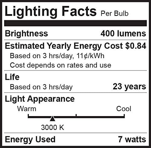 Bioluz LED 10 Pack MR16 LED Bulb Dimmable 50W Halogen Replacement 3000K 7w 12V AC DC UL Listed High CRI