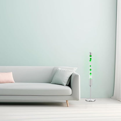 47.5-Inch Liquid Motion Lamp,Magma Lamp, Mood Relaxation Light，Suitable for Home Decoration,Office Decoration, Cafes,Bars,Etc (47.5IN (Silver))