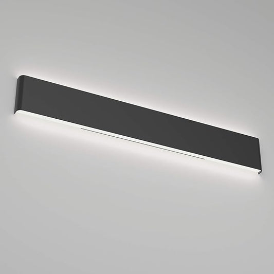 Ralbay 39.3inch Modern Black Vanity Light Fixtures LED Bathroom Wall Light Up and Down Bathroom Lighting Fixtures Cold White Light 6000K