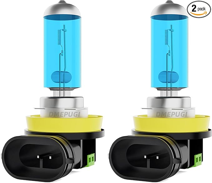 Compatible With Toyota RAV4 2006-2018 halogen Headlight Bulbs,H11/H9/H8 halogen Fog Light Bulbs,Plug N Play,Super Bright 6000K White,Pack of 2