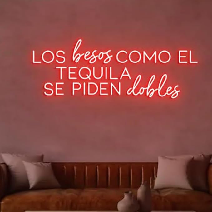 Tequila Neon Sign tequila Led Light Sign Bar Restaurant Decor Size:W24 x H8inches