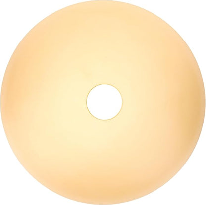 Bowl Glass Lamp Shade Replacement, 1-5/8 inch Fitter, 11.8" Diameter, 6.1" Height, Frosted Amber Globe Cover for Kitchen Island Pendant Light