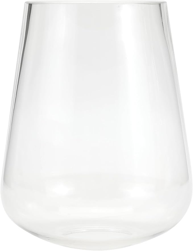 Wine Glass Lamp Shade for Light Fixture, 6.3" Height, 1-5/8 Inch Fitter, 3 Pack Clear Glass Shade Replacement Globe