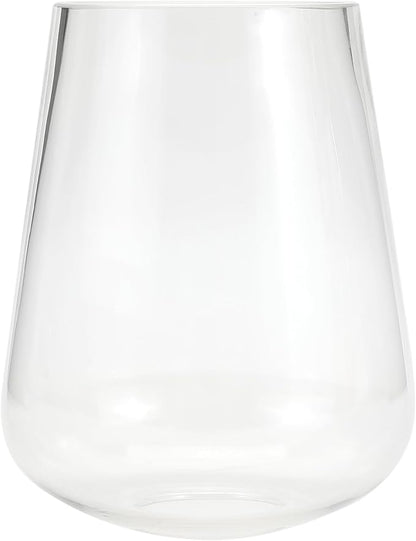 Wine Glass Lamp Shade for Light Fixture, 6.3" Height, 1-5/8 Inch Fitter, 3 Pack Clear Glass Shade Replacement Globe
