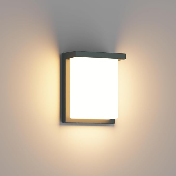 Tipace LED Wall Sconce Lights,30W Modern Outdoor Light Fixture Wall Mount,Waterproof Porch Lamp for Outside,3000K LED Exterior Lighting for House Patio Front Porch Garage Entryway