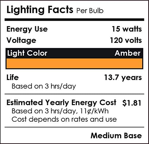 Sunlite 40246 LED PAR38 Colored Recessed Light Bulb, 15 watt (75W Equivalent), Medium (E26) Base, Floodlight, ETL Listed, Amber, 3 Pack