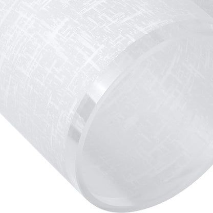 Glass Lamp Shade Replacement Globe & Cover for Light Fixture, 6-1/16" Height 4-1/16" Diameter, 1-5/8 inch Fitter, 5 Pack Frosted White Linen Cylinder Glass Shade