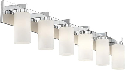 Livex Lighting 16376-05 West Lake 6-Light Bath Light, Chrome, 47 x 4 x 8