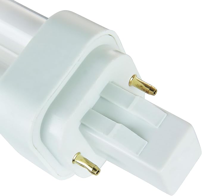 Diodesy- PLD Double U-Shaped Twin Tube CFL Bulbs 13W 660 Lumens Plug-in GX23-2 2-Pin Base 3500K Neutral White Pack of 10- Compact Fluorescent Light Bulb
