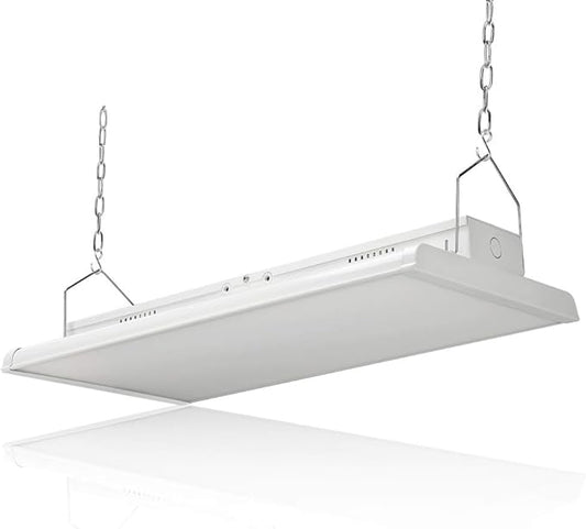 Konlite 4 FT Linear LED Shop Light, 300W, 42,000LM HighBay Light for Industrial & Warehouse Aisle Use, UL & DLC Listed for Workshop, Garage, 5000K Daylight, Dimmable 1-10V